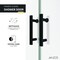 Anzzi 60 in. x 70 in. H Sliding Framed Shower Door in Matte Black w/ Tsunami Guard Tempered Clear Glass SD-AZ15-01MB - alternate 6